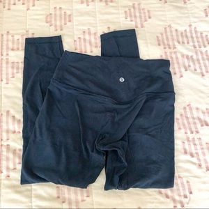 Navy blue lululemon aligns size 8
